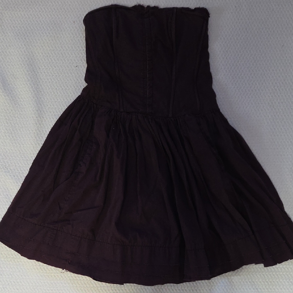 Eggplant Corset Mini-Dress By NAF NAF